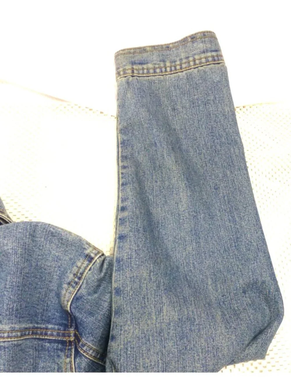 INC Womens Blue Denim Jacket With Rhinestone Buttons Double Pockets - Picture 11 of 13